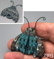 Polymer Clay Bug Pin