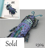 Polymer Clay Bug Pin